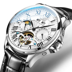 OLEVS 7013 Multi Function Sun and Moon Mechanical Watch for Men