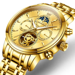 OLEVS 6746 Multi-Function Skeleton Mechanical Watch for Men