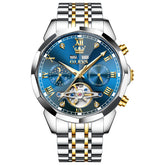 OLEVS 6620 Skeleton Moon Phase Mechanical Watch for Men