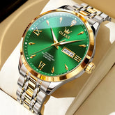 OLEVS Diamond Dial Day Date Automatic Mechanical Watch 9956 for Men