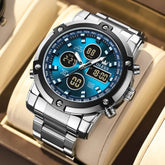 OLEVS 1106 Heavy Duty Dual Display Chronograph Watch for Men
