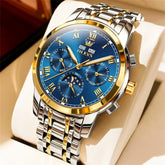 OLEVS 6692 Automatic Moon Phase Multifunction Steel Watch for Men