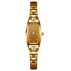 OLEVS 5501 Tonneau Tungsten Steel Quartz Watch for Women