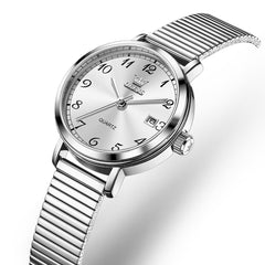 OLEVS Petite Minimalist Mesh Watch with Date 7130 for Women
