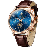 OLEVS 6698 Multifunction Moon Phase Mechanical Watch for Men