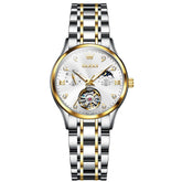 OLEVS 6608 Automatic Mechanical Open Heart Watch for Women