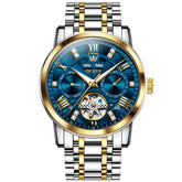 OLEVS 6701 Skeleton Automatic Mechanical Stainless Steel Watch For Men