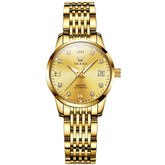 OLEVS 6673 Diamond Automatic Stainless Steel Watch for Women