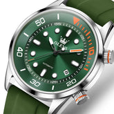 OLEVS 6751 Dive Style Silicone Strap Mechanical Watch for Men