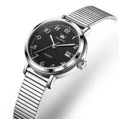 OLEVS Petite Minimalist Mesh Watch with Date 7130 for Women