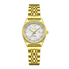 OLEVS 3703 Elegant Textured Dial Stainless Steel Womens Watch