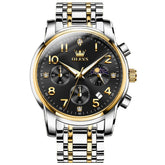 OLEVS 3628 Multifunction Moon Phase Quartz Watch for Men