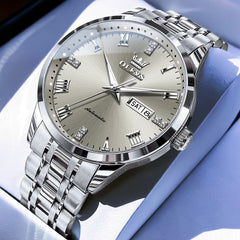 OLEVS 7062 Classic Dual Calendar Automatic Watch For Men