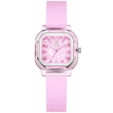 OLEVS 3711 Dreamy Moon Star Transparent Silicone Womens Student Watch