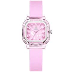 OLEVS 3711 Dreamy Moon Star Transparent Silicone Womens Student Watch