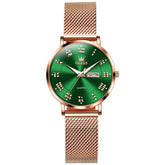 OLEVS 2920 Day Date Quartz Couples Watch Set Men Women