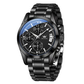 OLEVS 2987 Stainless Steel Chronograph Quartz Watch for Men