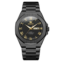 OLEVS 3727 Geometric Luminous Quartz Watch for Men