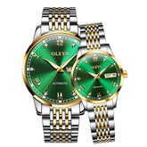 OLEVS 6602 Automatic Mechanical Couples Watch for Men Women