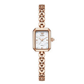 OLEVS 3665 Rectangular Mother of Pearl Jewelry Bracelet Watch For Women