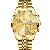 OLEVS 3676 Quartz 3D Rhombic Chronograph Watch For Men