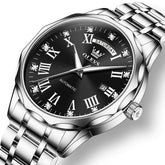 OLEVS 6780 Roman Numerals Day Date Mechanical Watch for Men