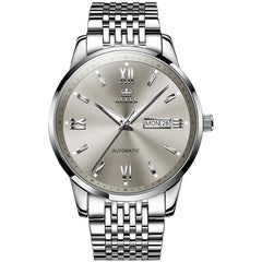 OLEVS 6777 Minimalist Day Date Mechanical Watch for Men