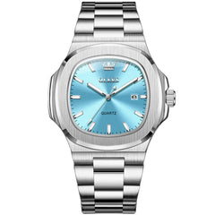 OLEVS 3696 Octagon Embossed Dial Luxury Sport Watch for Men