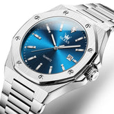 OLEVS 3613 Octagonal Bezel Quartz Steel Watch for Men