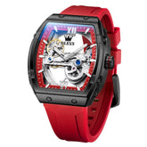 OLEVS 6779 Tonneau Skeleton Mechanical Watch for Men