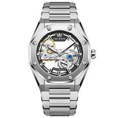 OLEVS 6742 Octagonal Skeleton Mechanical Watch for Men