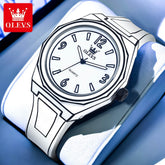 OLEVS 1018 Comic Style Quartz Silicone Watch for Men