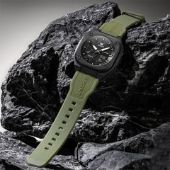 OLEVS 1118 Army Green silicone strap styling