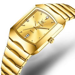 OLEVS 2712 geometric quartz dress watch view 7
