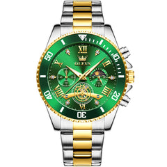 OLEVS 3732 Two Tone Green front view