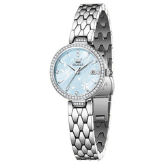 OLEVS 5689 Silver Blue front view