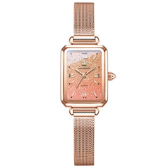 OLEVS 5705 gradient pink watch front