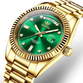 OLEVS 6736 Fluted Bezel Mechanical Watch for Men