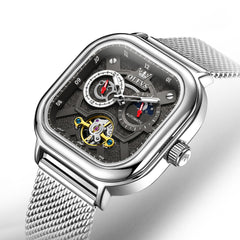 OLEVS 6782 Silver Black front view