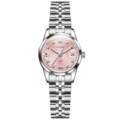 OLEVS 7133 Silver Pink front view