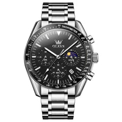 OLEVS 3618 Chronograph Moon Phase Quartz Watch for Men