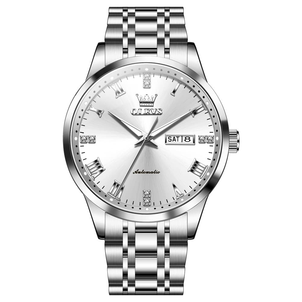 OLEVS 7062 Classic Dual Calendar Automatic Watch For Men