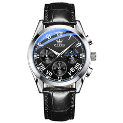 OLEVS 2871 Luxury Moon Phase Chronograph Watch for Men