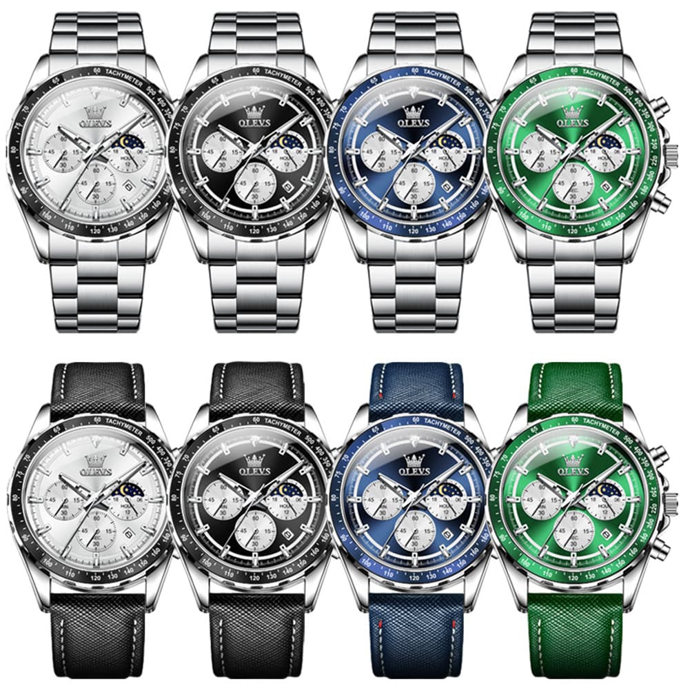 OLEVS 2945 Racing Chronograph Quartz Watch for Men