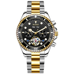 OLEVS 6605 Classic Open Heart Automatic Dive Style Watch for Men