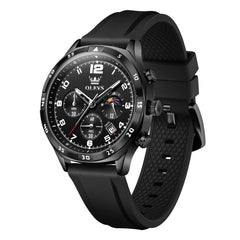 OLEVS 2986 Silicone Moon Phase Chronograph Watch for Men