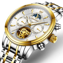 OLEVS 6746 Multi-Function Skeleton Mechanical Watch for Men