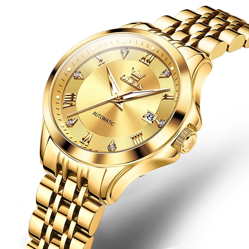 OLEVS 6702 Elegant Diamond Automatic Mechanical Watch For Women