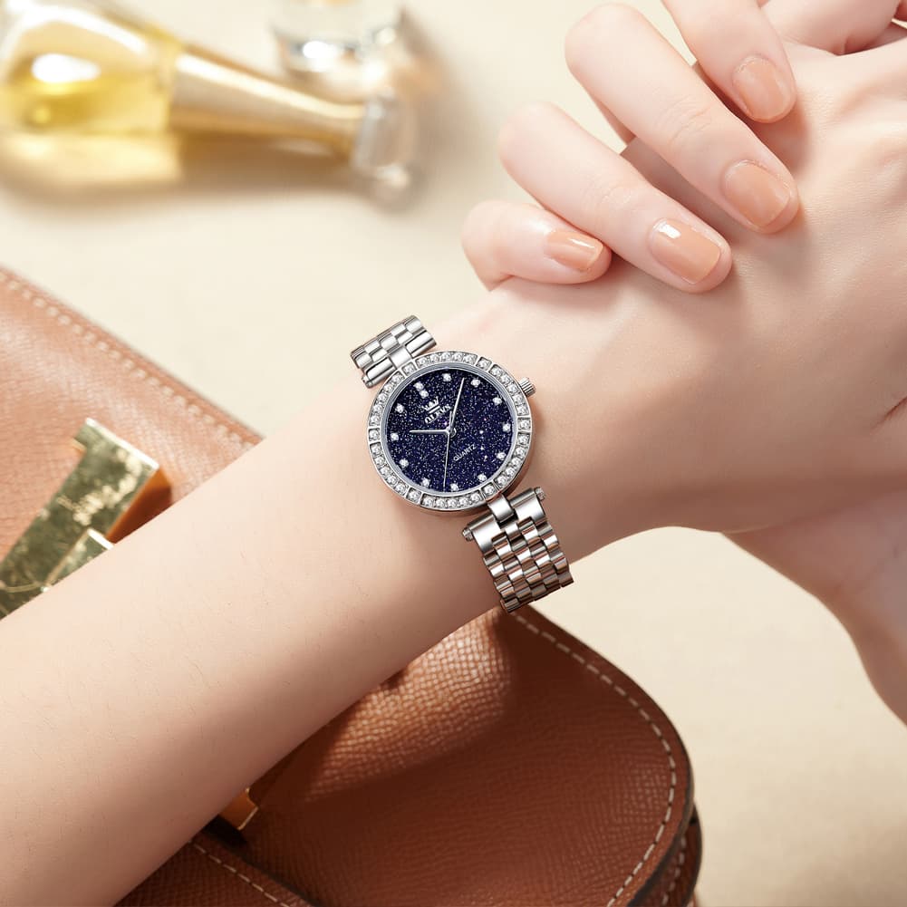 OLEVS 3641 Starry Sky Diamond Quartz Watch for Women