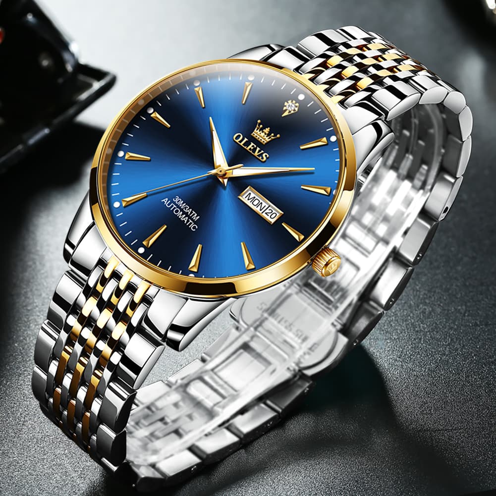 OLEVS 6635 Stainless Steel Automatic Mechanical Watch for Men